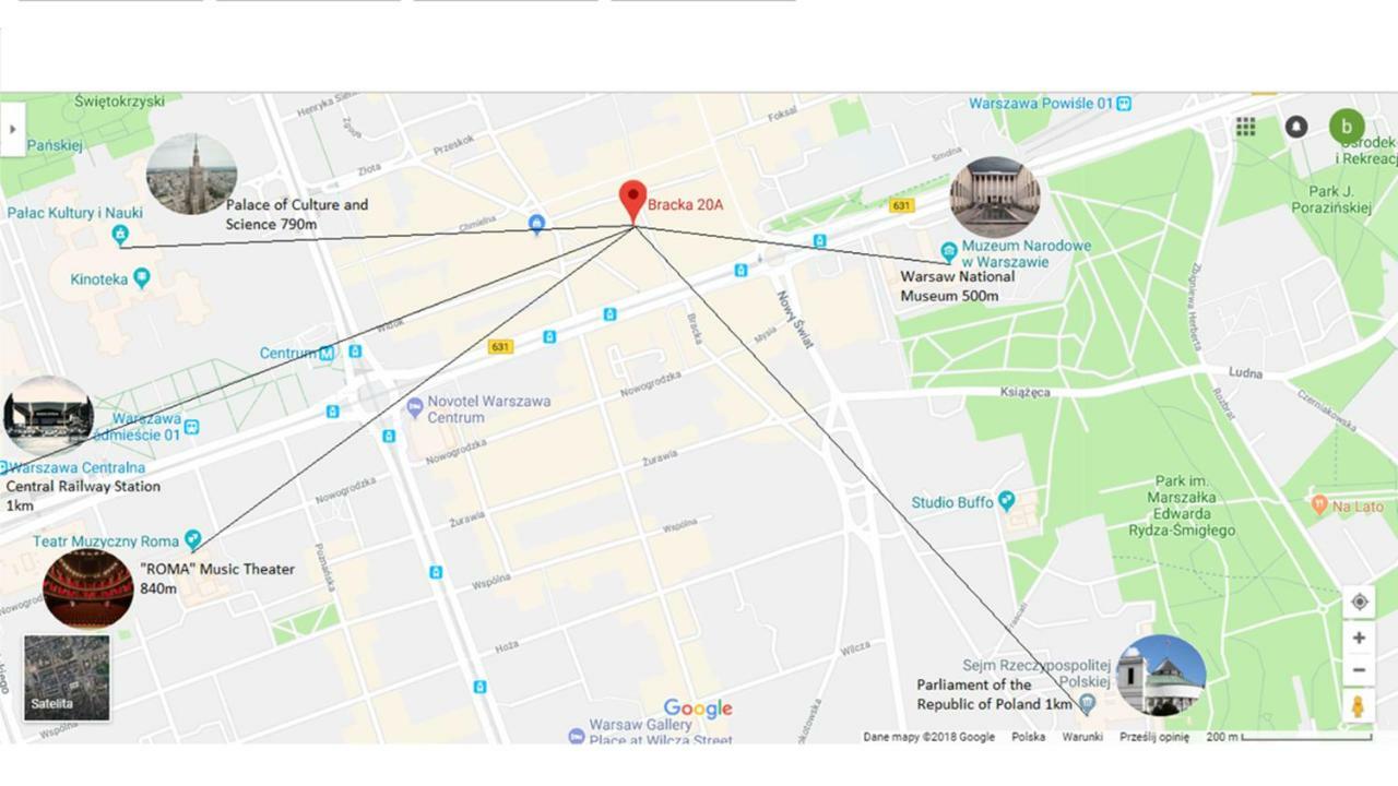 Warsaw Concierge Bracka Retro Flat Lejlighed Eksteriør billede
